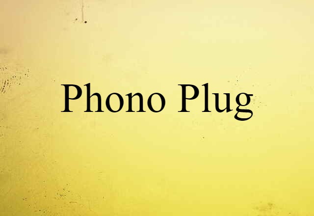 phono plug