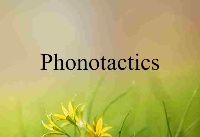 Phonotactics (noun) Definition, Meaning & Examples