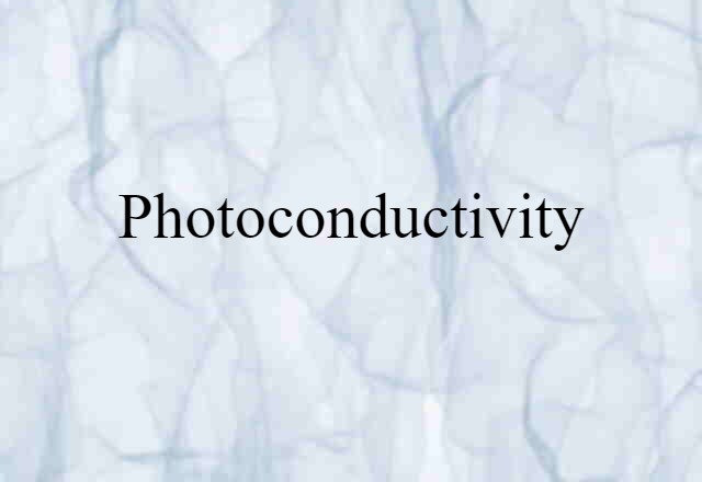 photoconductivity