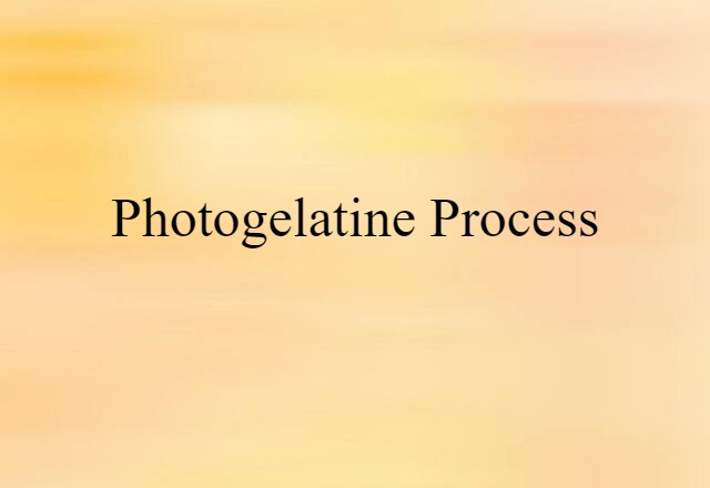 photogelatine process