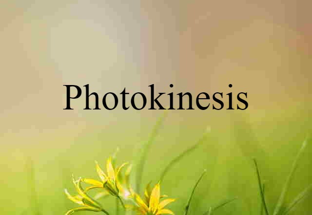 photokinesis