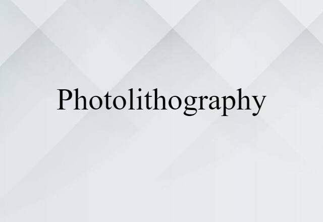 photolithography