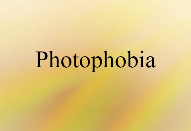 photophobia