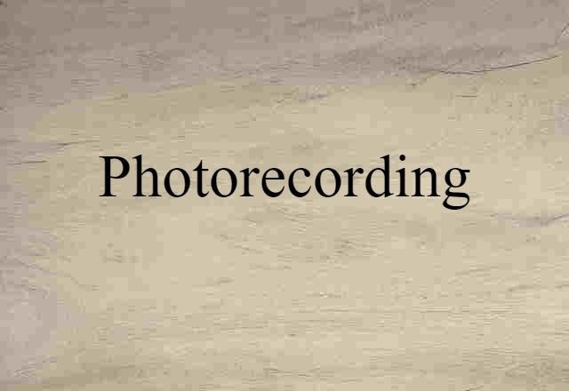 photorecording