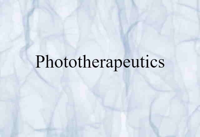 phototherapeutics