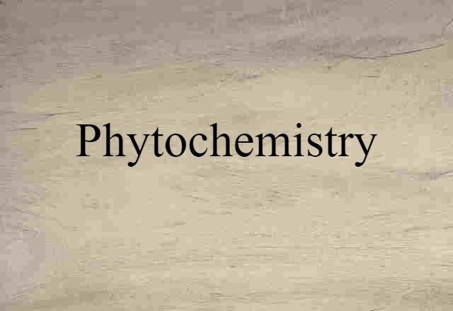 phytochemistry