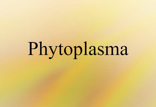 Phytoplasma (noun) Definition, Meaning & Examples