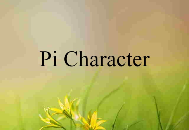 pi character