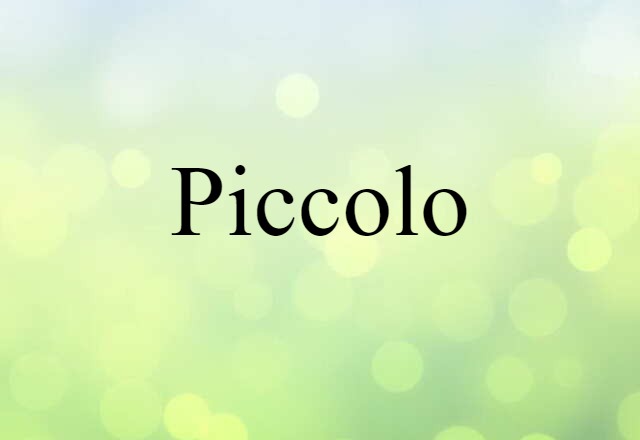 piccolo