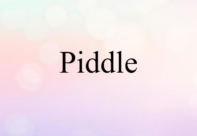 piddle