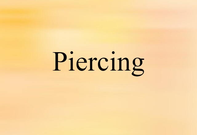 piercing