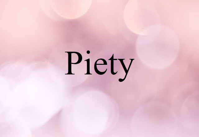 piety