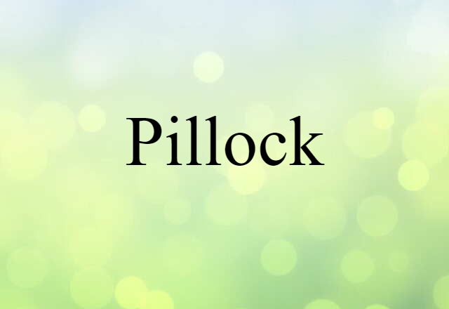 pillock