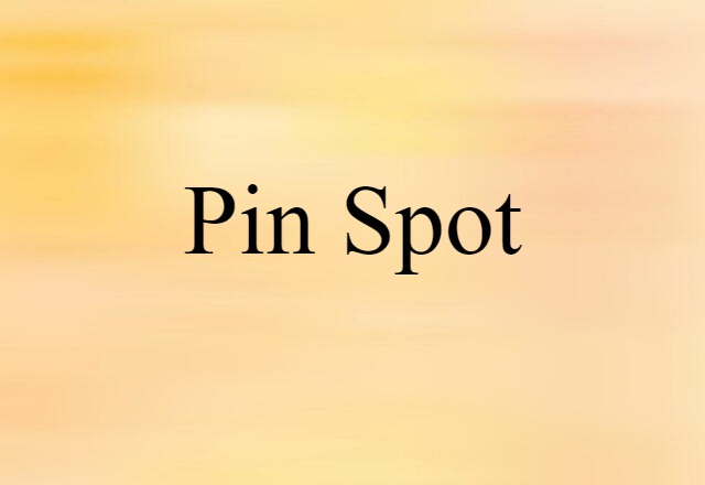 pin spot