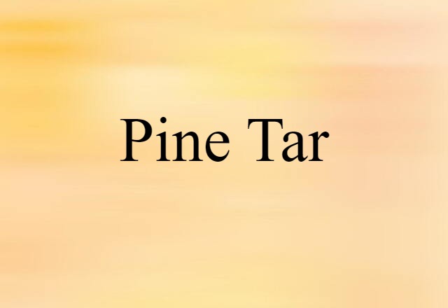 pine tar