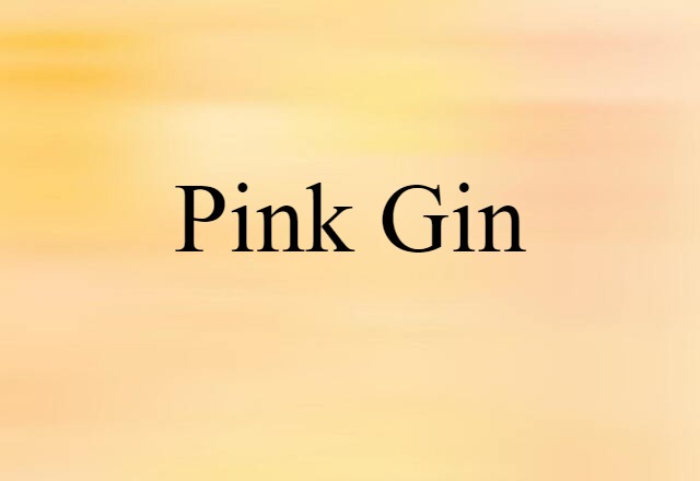 pink gin