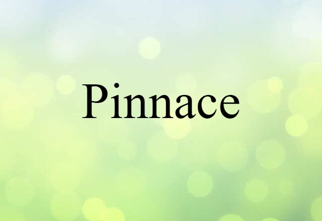 Pinnace (noun) Definition, Meaning & Examples