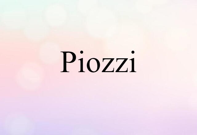 Piozzi