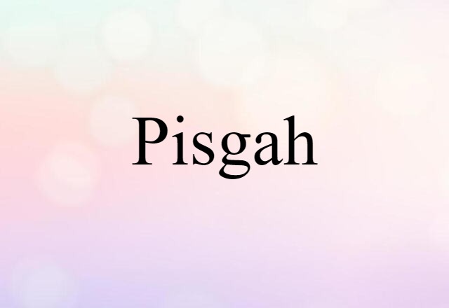 Pisgah