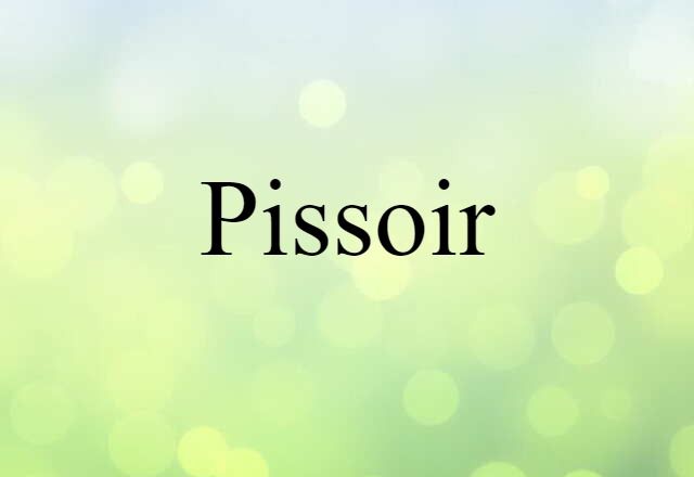 pissoir