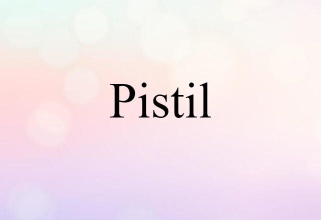 Pistil (noun) Definition, Meaning & Examples