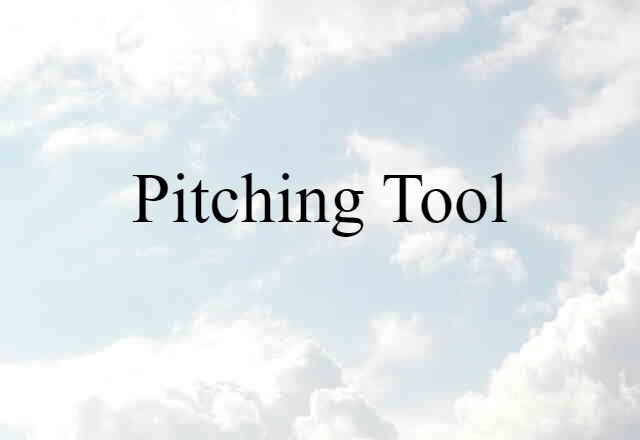 Pitching Tool (noun) Definition, Meaning & Examples