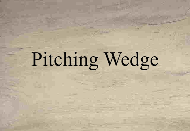 pitching wedge