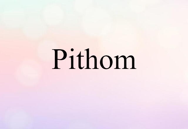 Pithom (noun) Definition, Meaning & Examples