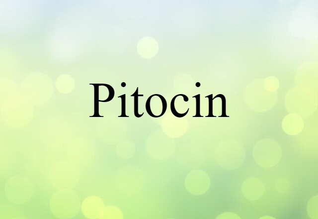 Pitocin (noun) Definition, Meaning & Examples