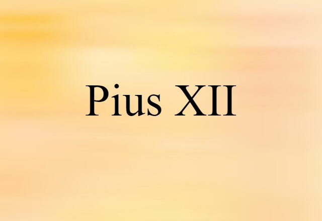 Pius XII