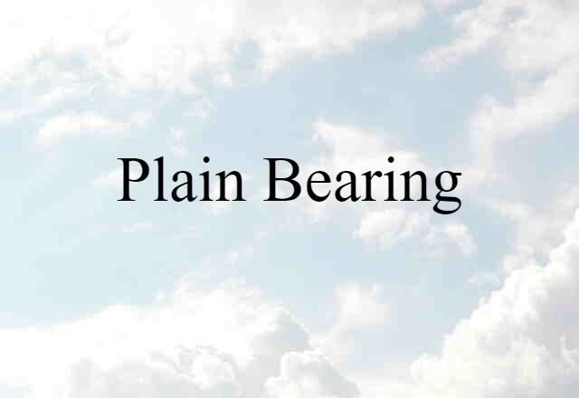 plain bearing