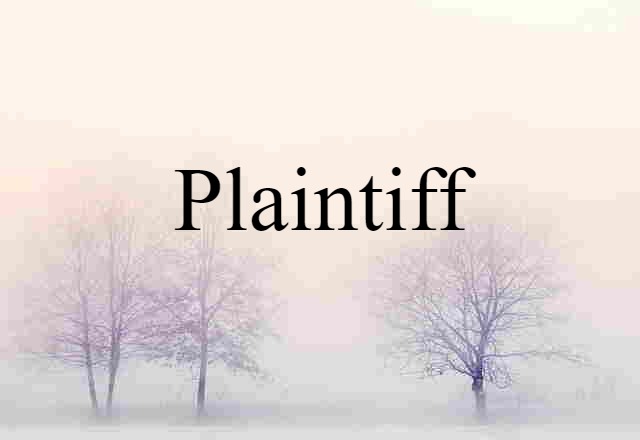 plaintiff