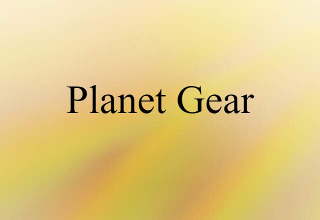 planet gear