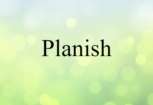 planish