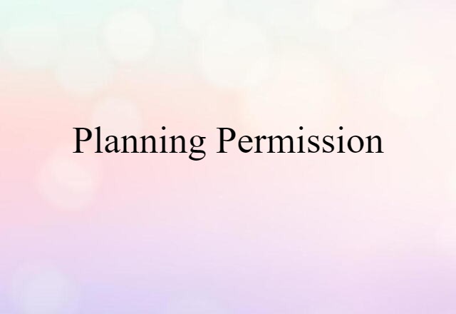 planning permission