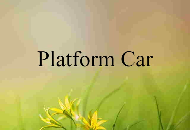 platform car