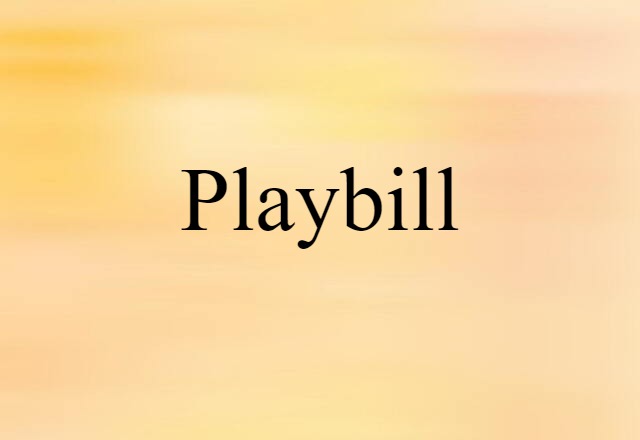 playbill