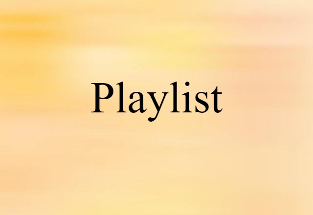 playlist