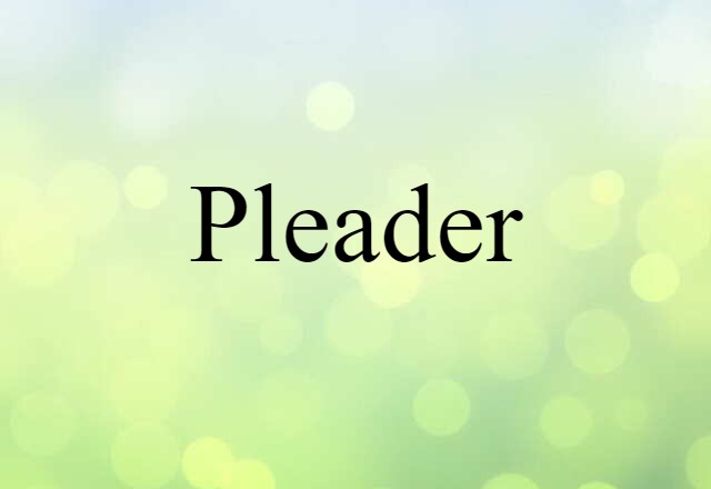 pleader