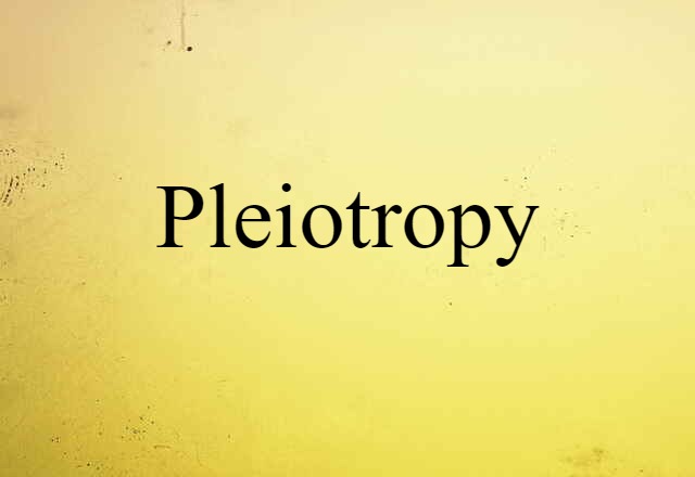 pleiotropy