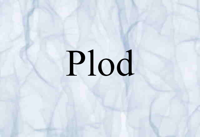 Plod (noun) Definition, Meaning & Examples