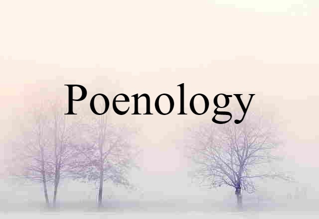 poenology