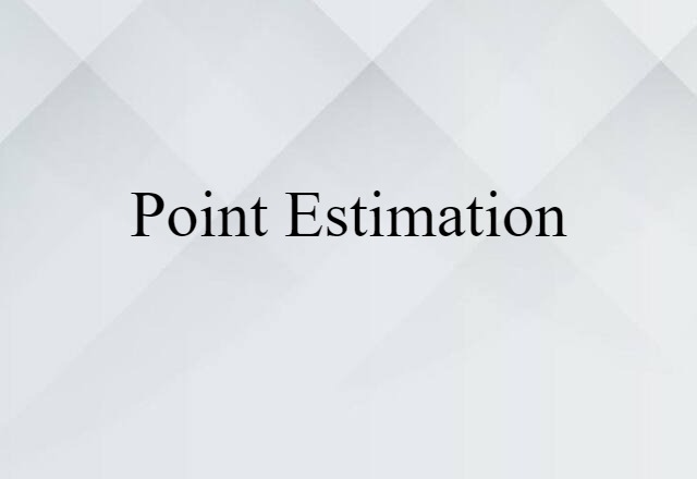 point estimation