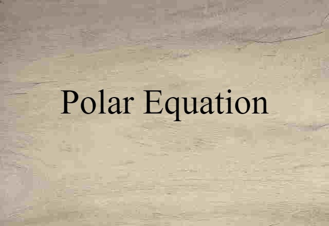 polar equation