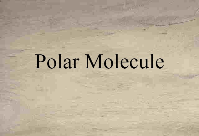 polar molecule