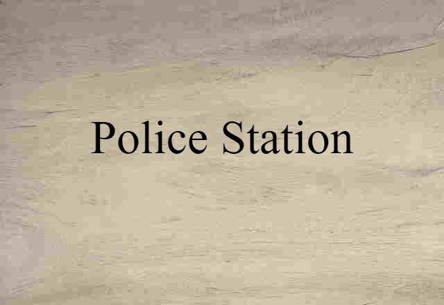 Police Station (noun) Definition, Meaning & Examples