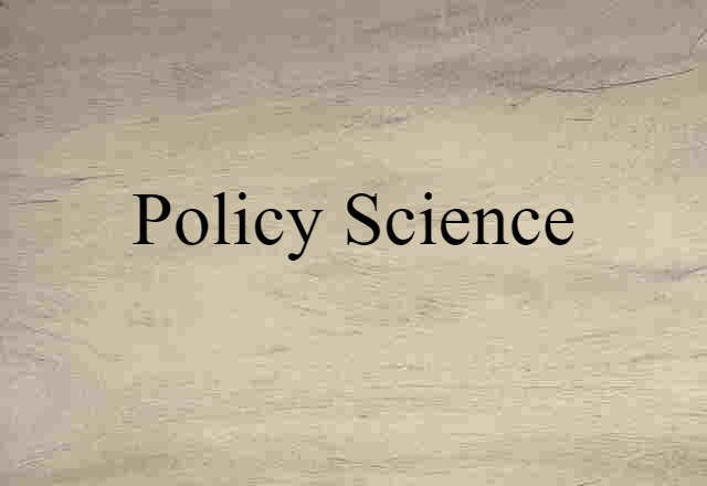 policy science