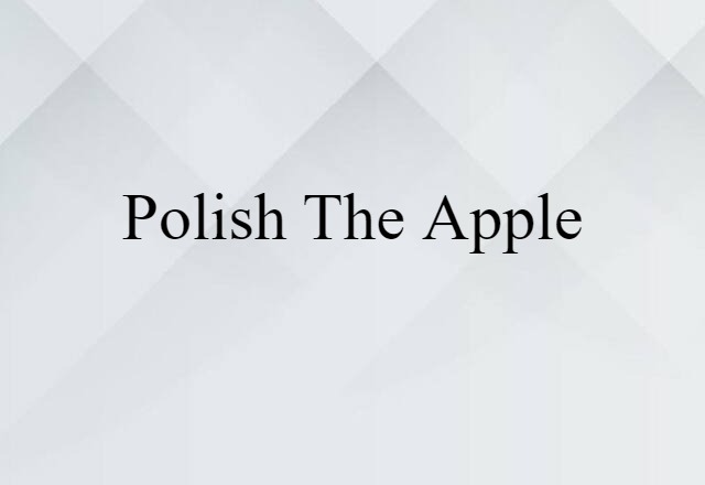 polish the apple