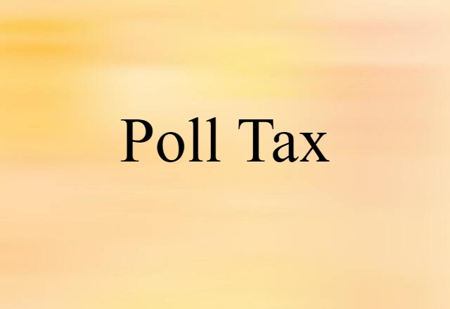 poll tax