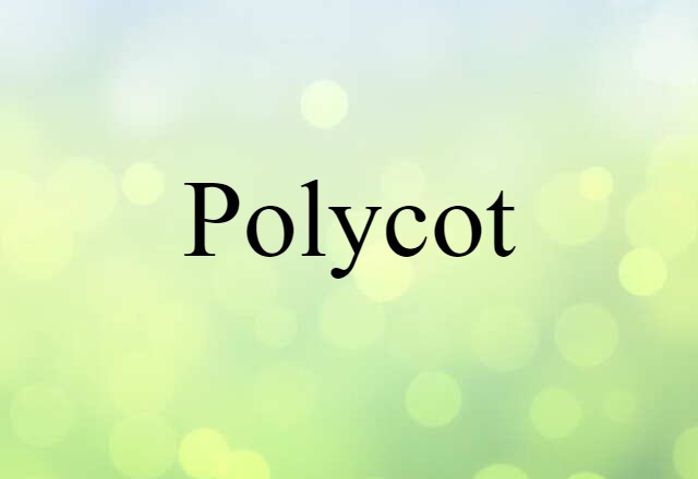 Polycot (noun) Definition, Meaning & Examples